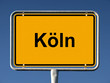 Ortsschild von Köln