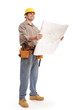 Full body shot of architect builder