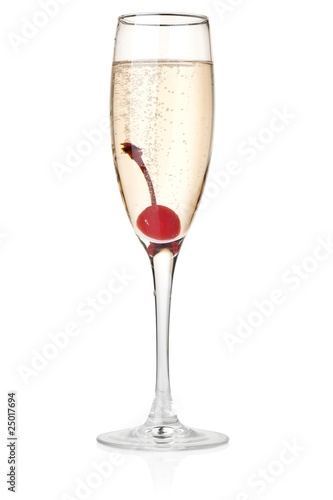Photo: Champagne in glass Champagne in glass