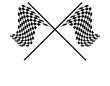 Zielflaggen Kreuz
