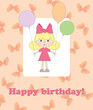 Vector card for birthday