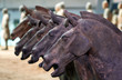 A Line of Terracotta Horses, Xi'an, China A Line of Terracotta Horses, Xi'an, China