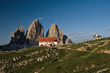 Drei Zinnen Hütte Südtirol Sextner Dolomiten Almhütte