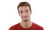 What a pleasure! Guy is amazed - white background What a pleasure! Guy is amazed - white background