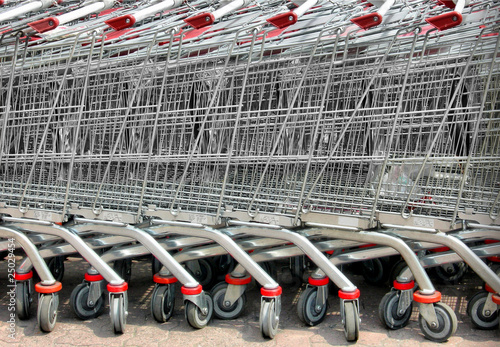 Photo: Shopping cart trolley Shopping cart trolley