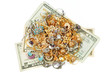Money and gold jewelry