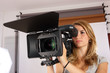 Teenage Girl Learning Cinematography In A Studio