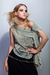 Portrait of young beautiful model