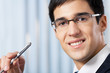 Portrait of successful businessman at office