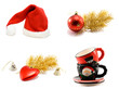 Сollage hat Santa cristmas embellishment Сollage hat Santa cristmas embellishment