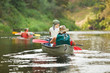 People boating on river