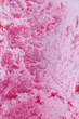 Close up of textured strawberry ice cream