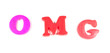omg, oh my god! in fridge magnets