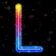 Alphabet Rainbow Lights Glitter with Sparkles Alphabet Rainbow Lights Glitter with Sparkles