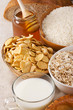 healthy food on sackcloth healthy food on sackcloth