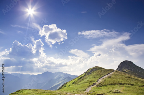 Photo: Sunny tatras - high mountain in Europe. Sunny tatras - high mountain in Europe.