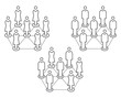 Icon Set Netzwerk