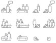 Icon Set Trauer
