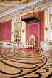 Throne Room in Royal Castle in Warsaw on World Heritage List.