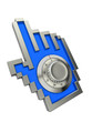 Hand cursor with combination lock