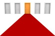 Five Doors and a Red Carpet - Orange