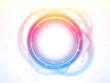 Rainbow Circle Border Brush Effect. Rainbow Circle Border Brush Effect.