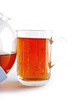 tea in glass and kettle tea in glass and kettle