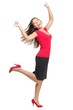 ecstatic woman dancing of joy ecstatic woman dancing of joy