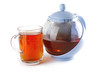 tea in glass and kettle tea in glass and kettle