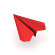 red origami plane red origami plane