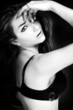 Black and white lingerie shot