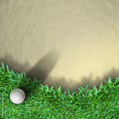 Photo: Golf ball on grass Golf ball on grass