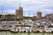 france,17,la rochelle : tours saint nicolas et la chaine à l'ent