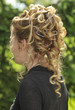 Chignon blond profil
