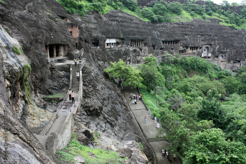 Photo: Inde - Grottes d'Ajanta Inde - Grottes d'Ajanta