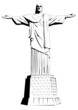 Christ the redeemer - detailed vector illustration Christ the redeemer - detailed vector illustration