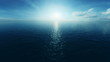 Loopable flight over the ocean - cg animation