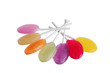 Lollipops, colorful arrangement on white background Lollipops, colorful arrangement on white background