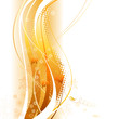 Autumn floral background with copy space.