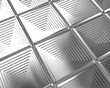 Illustration: Shiny silver tiles background Shiny silver tiles background