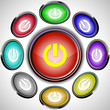 Switch element. Vector internet buttons.