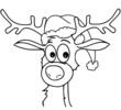 Rudolph mit Nikolausmütze