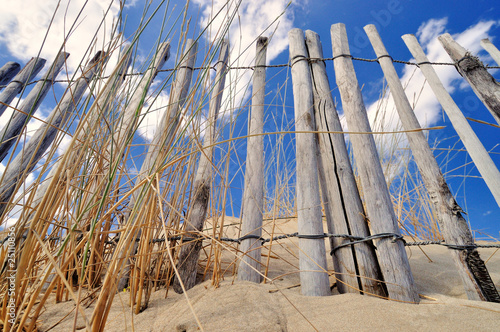 Barrière de protection des dunes du littoral