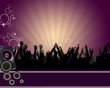 Party Time - Publikum mit Streifenhintergrund Party Time - Publikum mit Streifenhintergrund