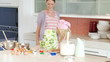 mother and daughter having fun in the kitchen