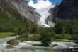Glacier Briksdale in Norway, Europe Glacier Briksdale in Norway, Europe