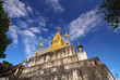 Golden Pagoda at the top. Phu Si, Luangprabang,Laos
