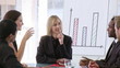 Business team with a female leader during meeting