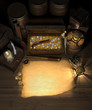 Pirate Treasure and map Pirate Treasure and map