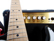 electric guitar with amplifier